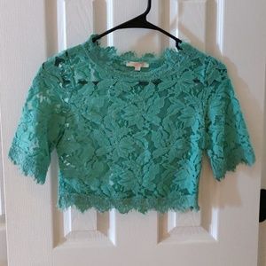 Lace crop top